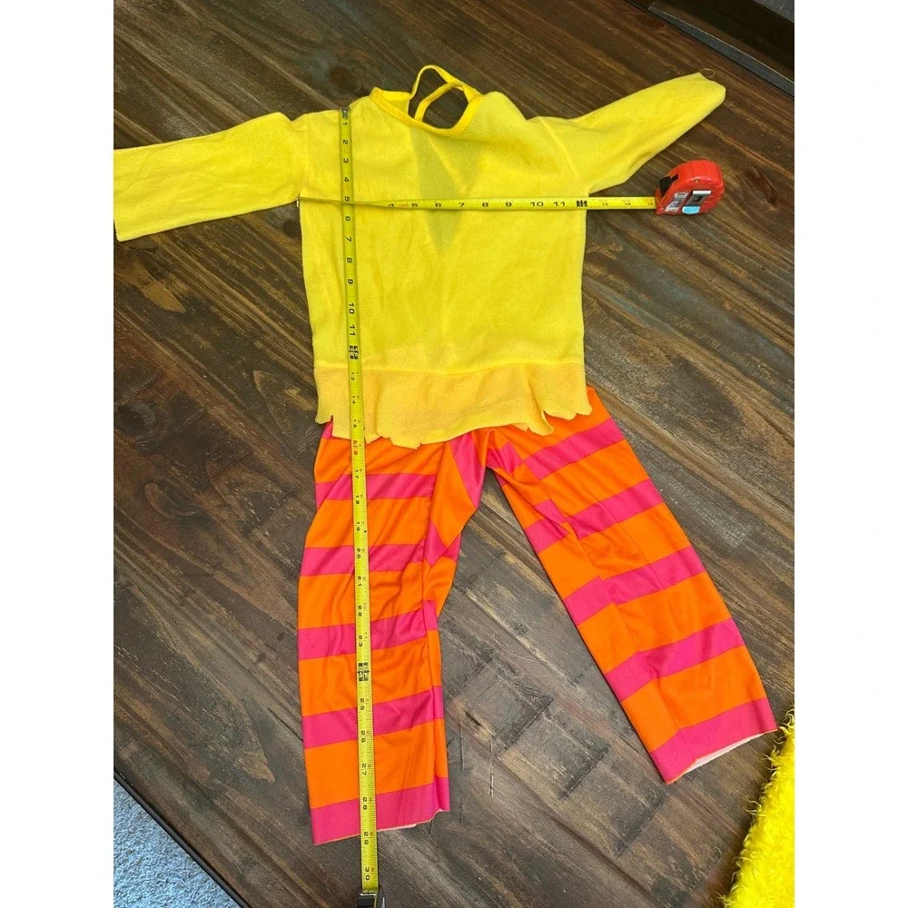 Vintage Sesame Street Workshop Big Bird Costume‎ Plush Hooded Pants Size 1-2